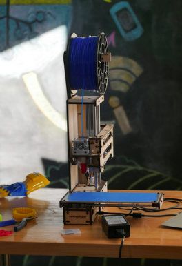 A 3D printer at the TechChange Office