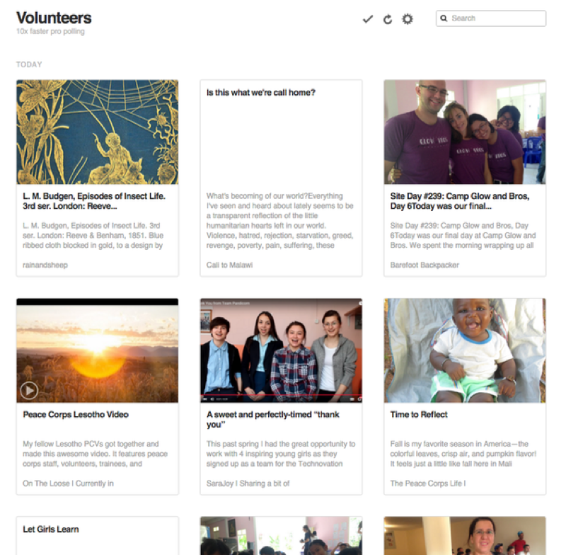 Feedly Volunteer Blogs