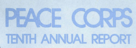 1971 Peace Corps Annual Report Cover