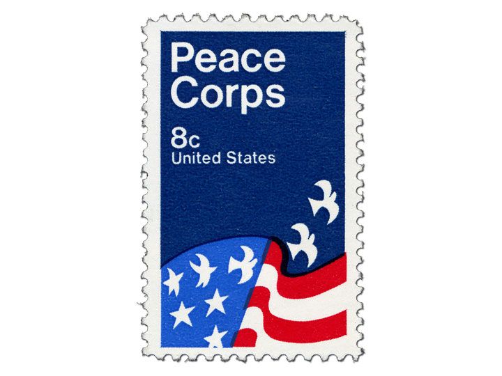 Peace Corps 1972 commemorative stamp