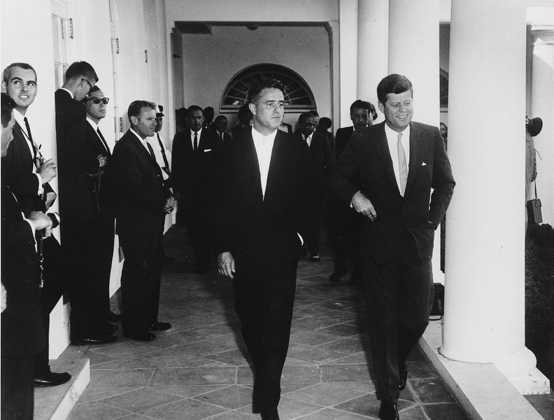 Sargent Shriver and President JFK