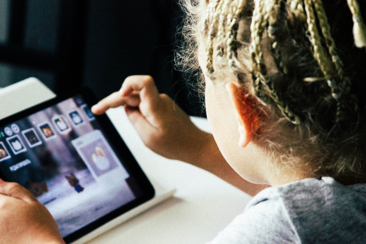 Child with Touchscreen